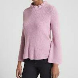 Gap Ruffle Mockneck Pullover Sweater